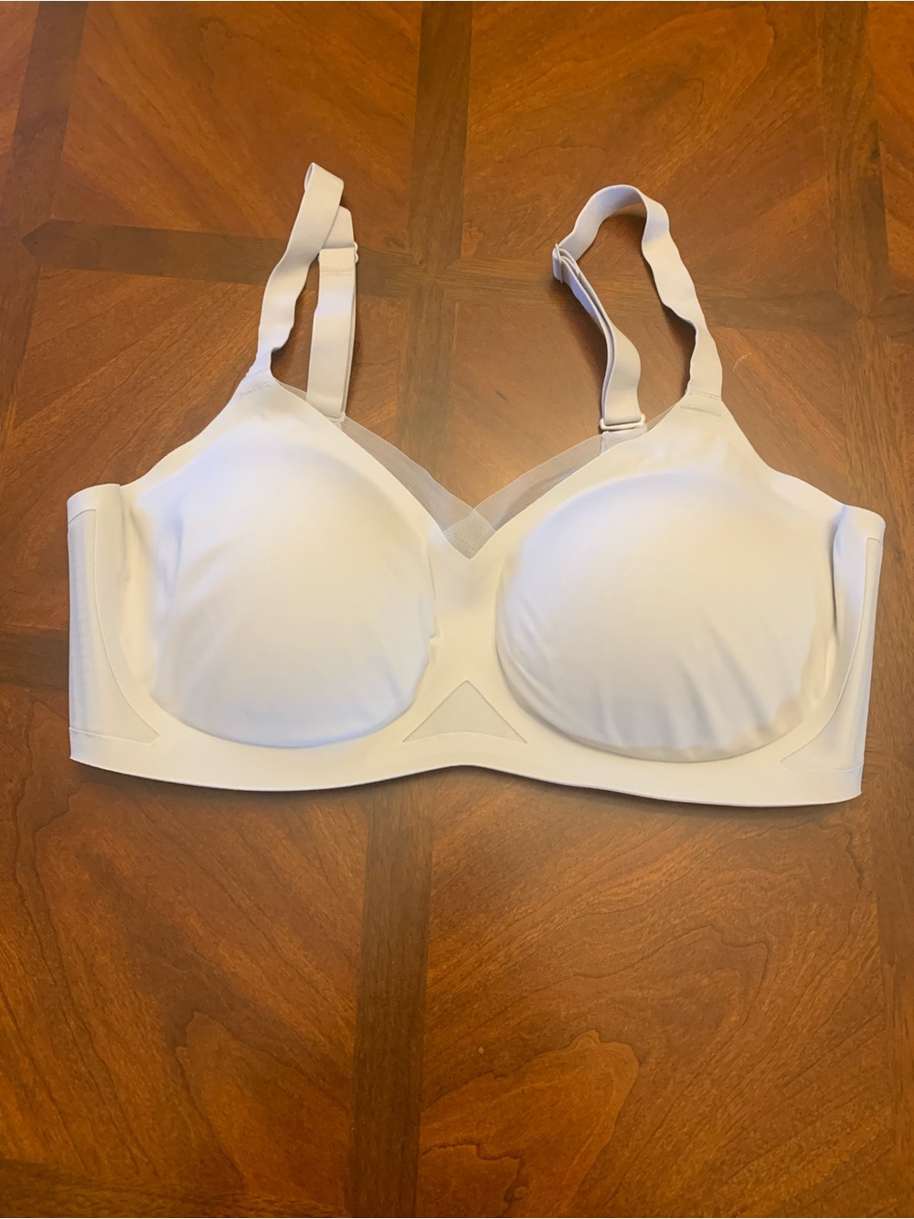 Honeylove Light Gray Seamless T-Shirt Bra - Comfortable Support. M+, 36D/DD(E)